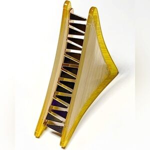 Yellow and gold hair clip